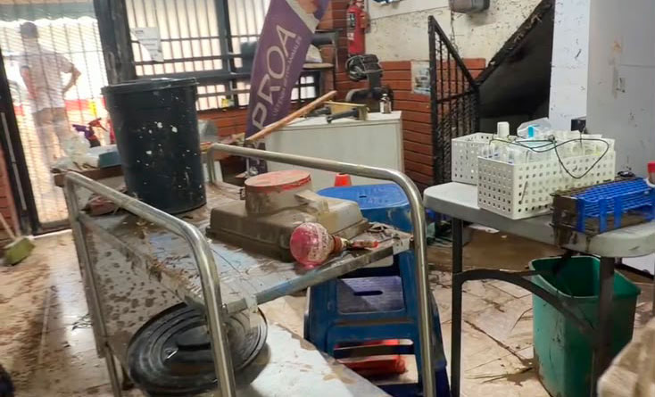 Consultorio de APROA fue afectado por lluvias torrenciales del 22 de agosto de 2026